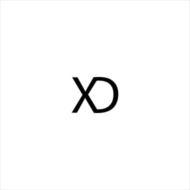 X D harfli logo monogram tasarımı