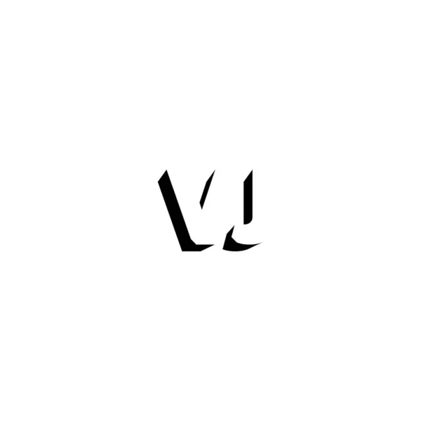 Letra Logo Diseño Abstracto — Vector de stock