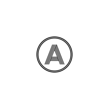 bir harf logosu monogram tasarımı