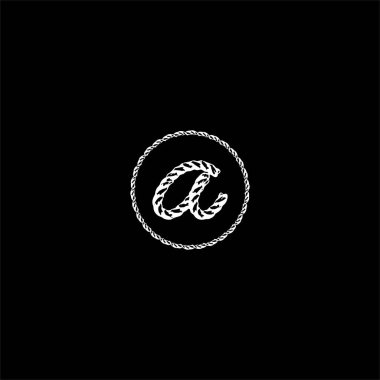bir harf logosu monogram tasarımı