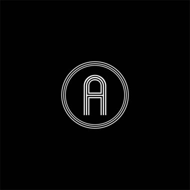 bir harf logosu monogram tasarımı