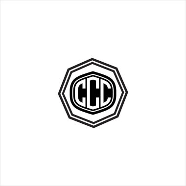 c harfi logo soyut tasarımı