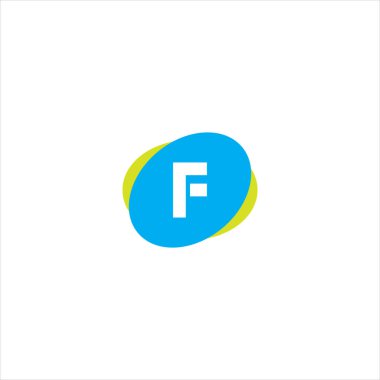 f harfi logo amblemi tasarımı
