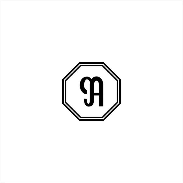 Bir Harf Logosu Monogram Tasarımı — Stok Vektör