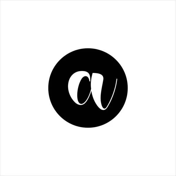 Une Lettre Logo Monogramme Design — Image vectorielle