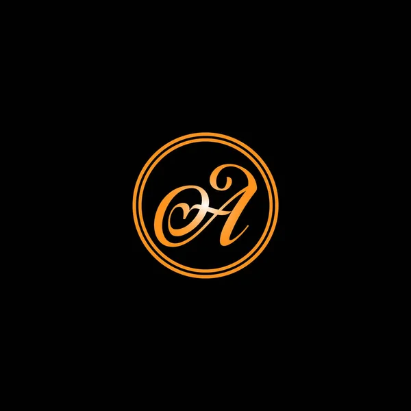 Een Letterlogo Monogram Ontwerp — Stockvector