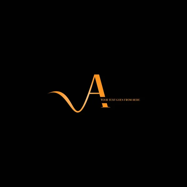 Une Lettre Logo Monogramme Design — Image vectorielle