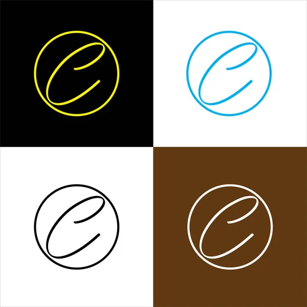 Буквенный Логотип Дизайн — стоковый вектор