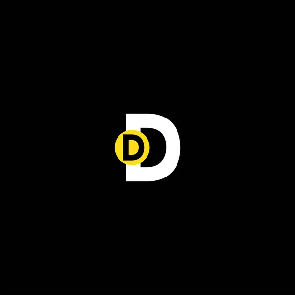 D文字のロゴとベクターグラフィックの要素デザイン — ストックベクタ