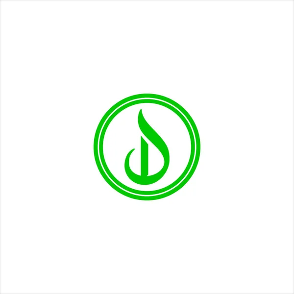 Lettre Logo Élément Design Avec Vecteur Graphique — Image vectorielle