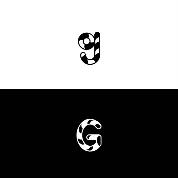 Letra Logo Diseño Abstracto — Vector de stock