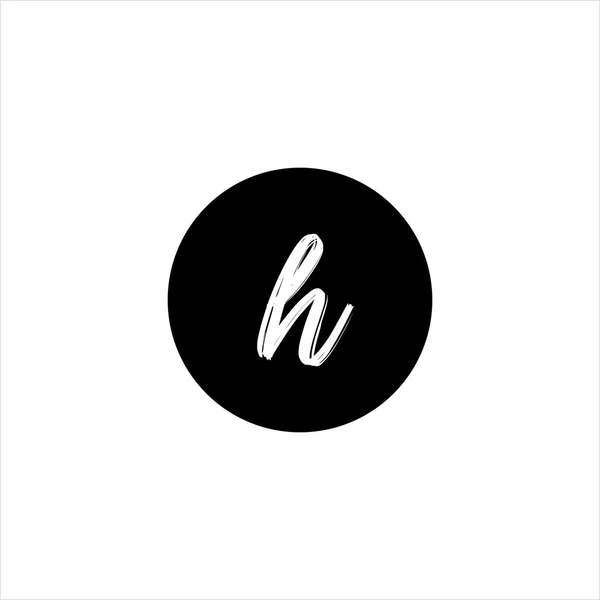 H手紙ロゴ モノグラムデザイン — ストックベクタ