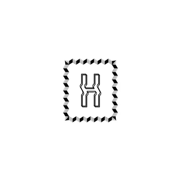 Lettera Logo Monogramma Design — Vettoriale Stock