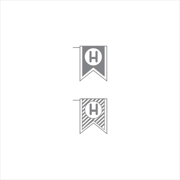 Brief Logo Monogramm Design — Stockvektor
