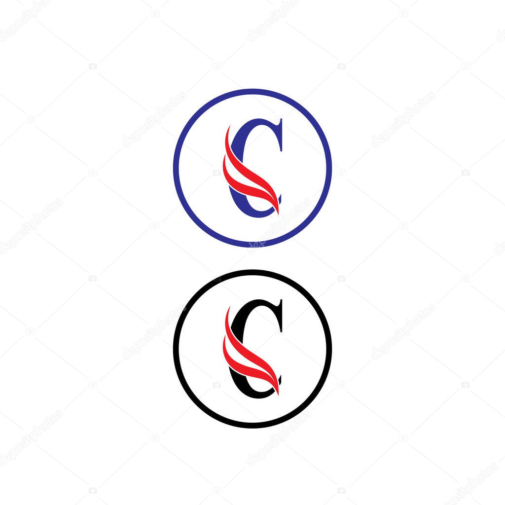 C letter logo abstract design