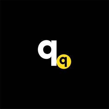 Q harfi logo amblemi tasarımı
