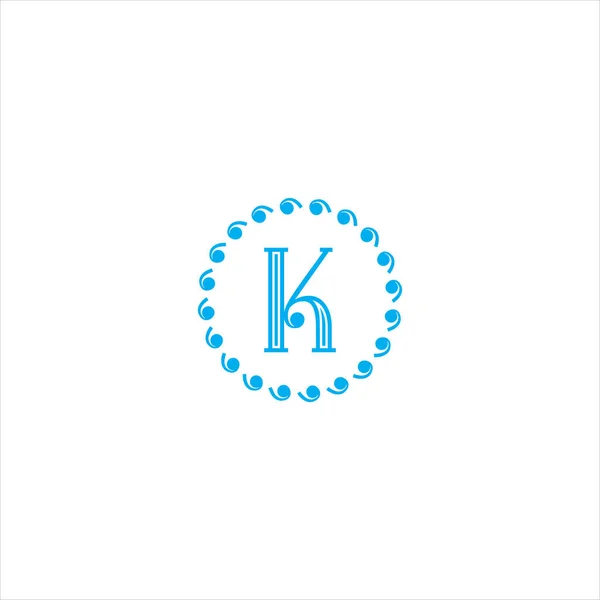 Harfi Logosu Ilk Tasarım — Stok Vektör