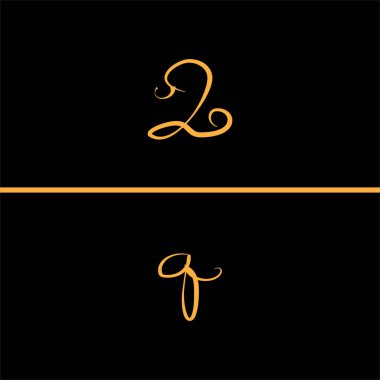 Q harfi logo amblemi tasarımı