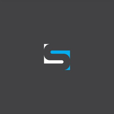 S harfi logo amblemi tasarımı