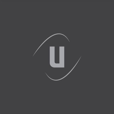 u letter logo vintage tasarımı