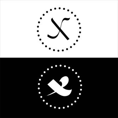 X harfli amblem tasarımı