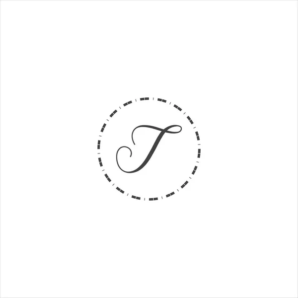 T字ロゴ クリエイティブデザイン — ストックベクタ