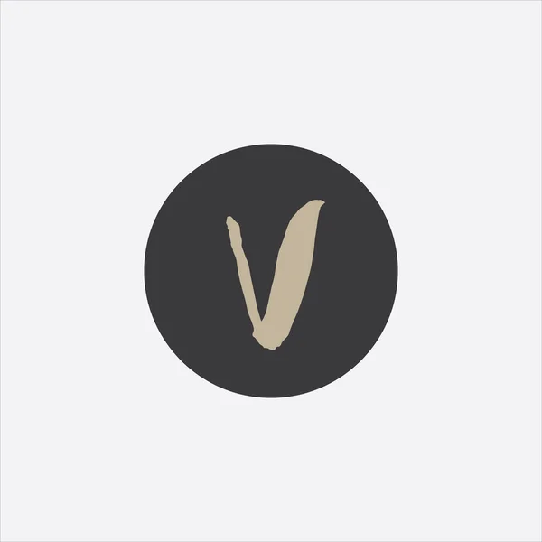 V字ロゴ Monogram Design — ストックベクタ