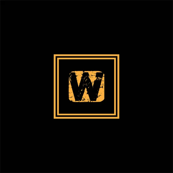 W文字ロゴ Monogram Design — ストックベクタ