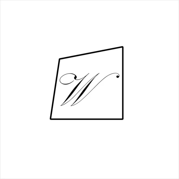 W字母徽标图案设计 — 图库矢量图片