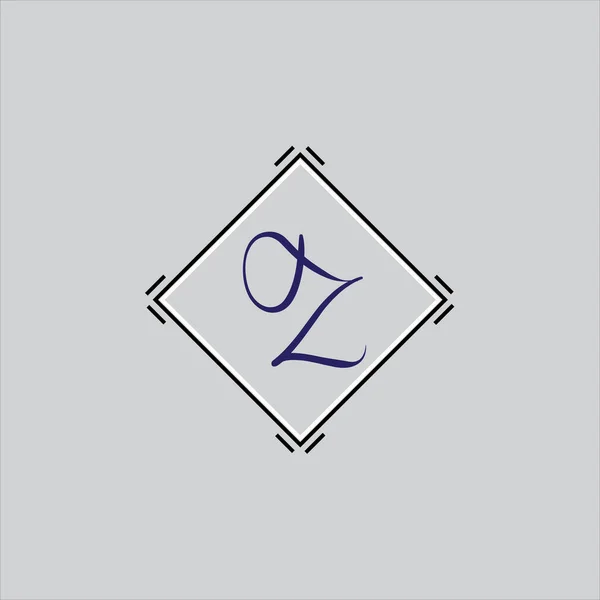 Harfi Logo Monogram Tasarımı — Stok Vektör