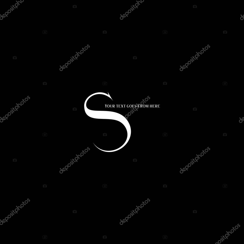S letter logo emblem design