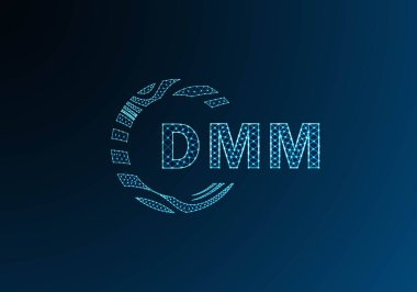DMM düşük poli harfli logo vektör tasarımı. DMM düşük poli logo tasarımı. DMM benzersiz düşük poli logo tasarımı.