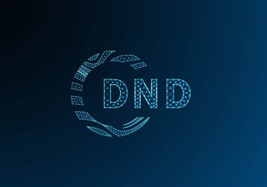 DND düşük poli harfli logo vektör tasarımı. DND düşük poli logo tasarımı. DND benzersiz düşük poli logo tasarımı.