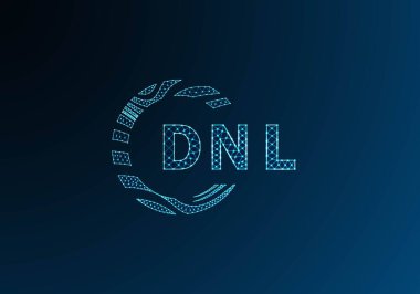 DNL düşük poli harfli logo vektör tasarımı. DNL düşük poli logo tasarımı. DNL benzersiz düşük poli logo tasarımı.