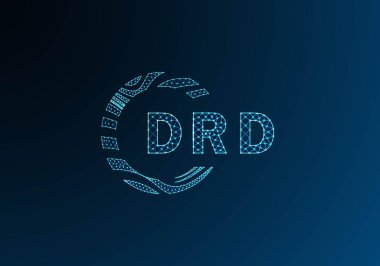 DRD düşük poli harfli logo vektör tasarımı. DRD düşük poli logo tasarımı. DRD benzersiz düşük poli logo tasarımı.