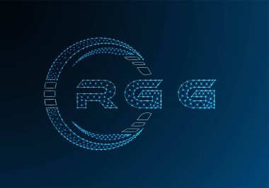 RGG low poly letter logo vector design. RGG lower poly logo design. Low poly logo.