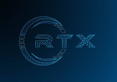 RTX low poly letter logo vector design. RTX lower poly logo design. Low poly logo.