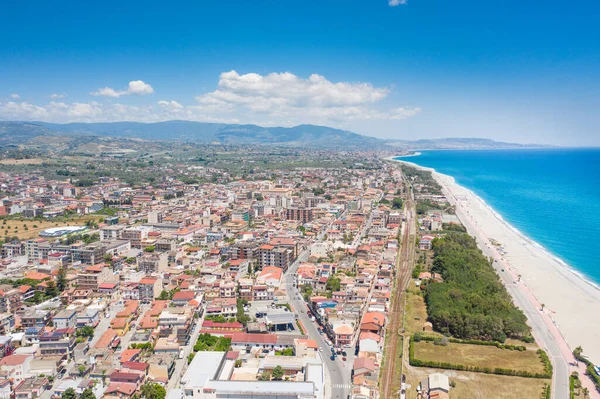 Calabria 'daki Locri' nin hava görüntüsü