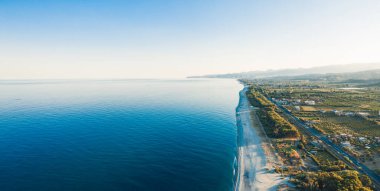 İtalya 'nın Calabria Bölgesi Akdeniz