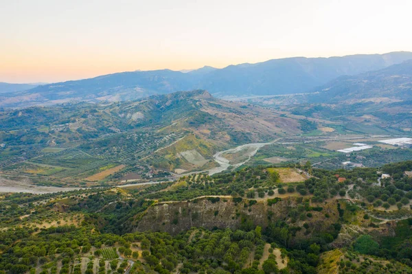 Calabria Sebuah Dusun Kecil Yang Disebut Careri Pegunungan — Stok Foto