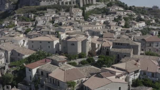 Video Gerace City Calabria Architecture Buildings — Stock Video