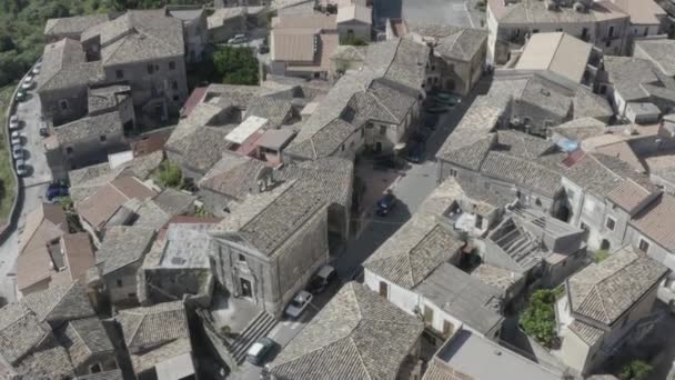 Vídeo Ciudad Gerace Calabria Edificios Arquitectura — Vídeo de stock