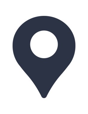 Harita işaretleyici simgesi, vektör illüstrasyonu