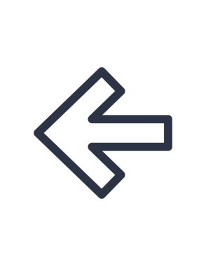 ok, ok, sol, geri, önceki, yol bulma vektör çizimi