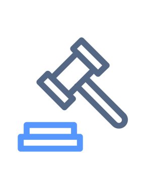 Müzayede çekici ikonu. vektör illüstrasyonu