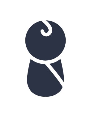 Bebek simgesinin vektör illüstrasyonu