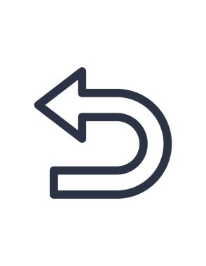 ok, geri, geri, geri, ok, dönüş vektör çizimi