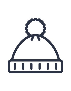 Şapka simgesinin vektör illüstrasyonu