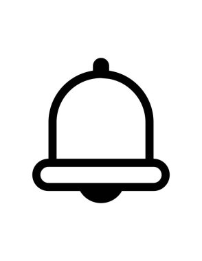 Çan simgesi vektör illüstrasyonu
