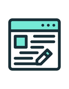 Günlük simgesinin vektör illüstrasyonu